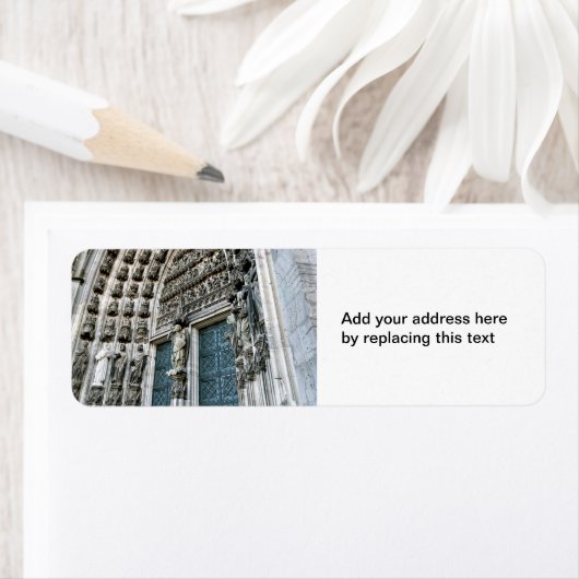 Keulse kathedraal retour adreslabels etiket (Insitu)