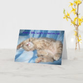 Keur een Wenskaart van de reddingskat goed Kaart (Gele Bloem)