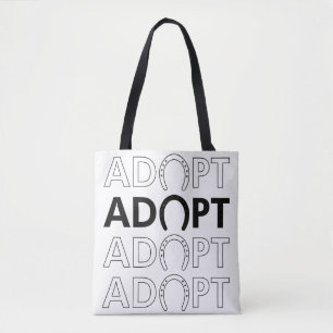 Keur hoefgestapelde tekst goed tote bag