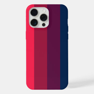 Keurig en elegant patroon in tinten rood, paars iPhone 15 pro max case
