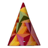 Keurig geometrisch driehoekpatroon feesthoedjes (Rechts)