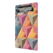 Keurig geometrisch driehoekpatroon mini klembord (Angled2)