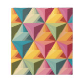 Keurig geometrisch driehoekpatroon notitieblok (Voorkant)