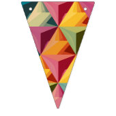 Keurig geometrisch driehoekpatroon vlaggetjes (Derde vlag)