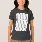 Keurig golvend jazz logo ontwerp Tri-Blend shirt (Voorkant)