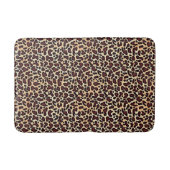 Keurig luipaardprintpatroon bruin zwart lichtbruin badmat (Voorkant)