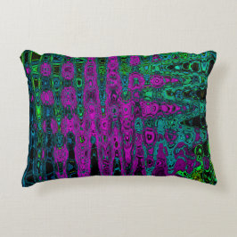 Keurig magenta abstract groovy atoomgolven accent kussen