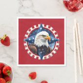 Keurig patriottisch adelaar-embleem servet (Insitu)