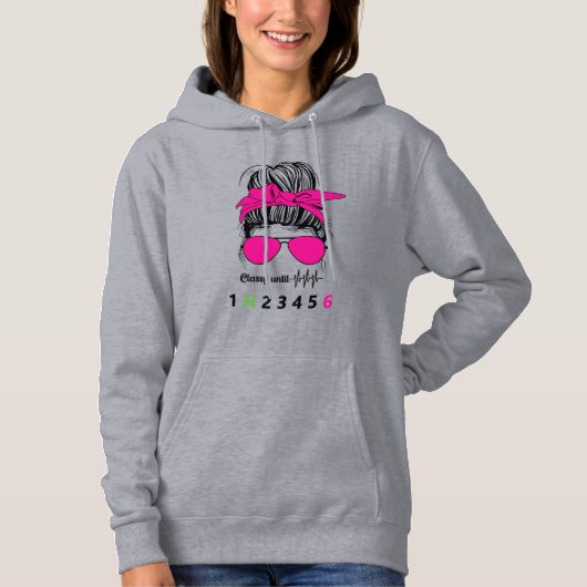 Keurig totdat... Grappige motorfiets Hoodie (Voorkant)