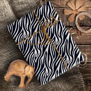 Keurig Zebrahuidpatroon Zwart & Wit ID1151 Cadeaupapier