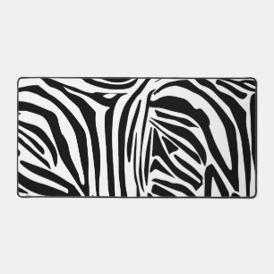 Keurig zwart en wit zebraprintpatroon bureaumat