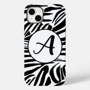 Keurig zwart en wit zebraprintpatroon Case-Mate iPhone 14 plus hoesje