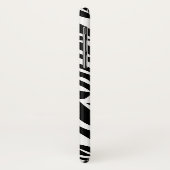 Keurig zwart en wit zebraprintpatroon Case-Mate iPhone case (Achterkant/links)