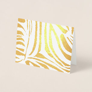 Keurig zwart en wit zebraprintpatroon folie kaarten