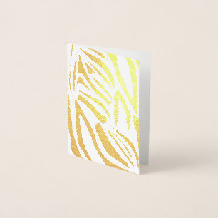Keurig zwart en wit zebraprintpatroon folie kaarten