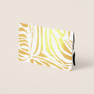 Keurig zwart en wit zebraprintpatroon folie kaarten