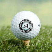 Keurig zwart en wit zebraprintpatroon golfballen (Insitu Shirt)
