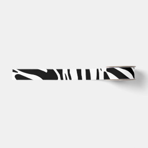 Keurig zwart en wit zebraprintpatroon grosgrain lint