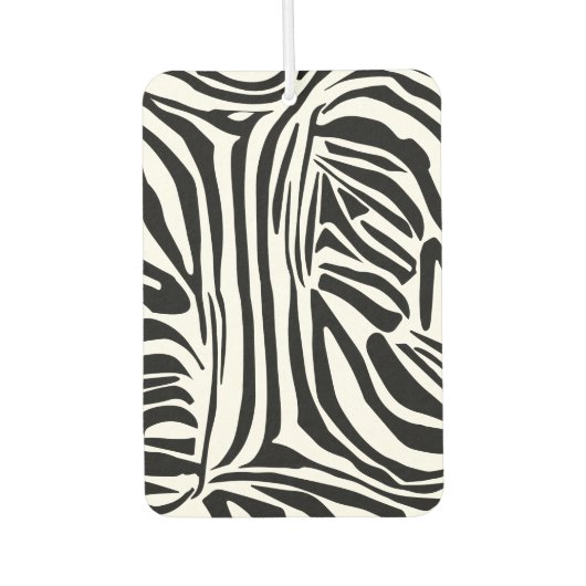 Keurig zwart en wit zebraprintpatroon luchtverfrisser (Voorkant)