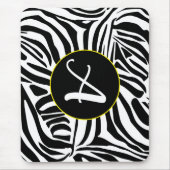 Keurig zwart en wit zebraprintpatroon muismat (Voorkant)