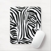 Keurig zwart en wit zebraprintpatroon muismat (Met muis)