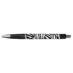 Keurig zwart en wit zebraprintpatroon pen