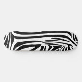 Keurig zwart en wit zebraprintpatroon persoonlijk skateboard (Horizontaal)