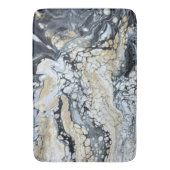 Keurig zwart goud & wit groot badmat (Voorkant Verticaal)