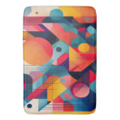 Keurige badmat met abstract geometrisch Bauhaus-on (Voorkant Verticaal)