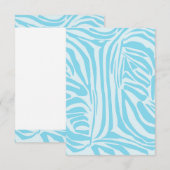 Keurige blauwe en witte zebraprint (Voorkant / Achterkant)