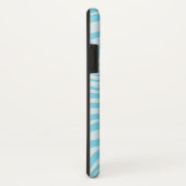 Keurige blauwe en witte zebraprint Case-Mate iPhone case (Achterkant / rechts)