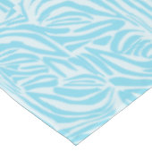 Keurige blauwe en witte zebraprint tafelkleed (Gekanteld)