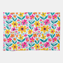 Keurige bloei  theedoek