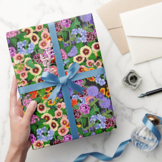 Keurige Bloemen Cadeaupapier