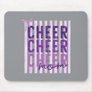 Keurige cheer-moeder mama mama cheerleader paars muismat