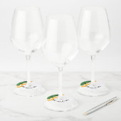 Keurige Citroen Scheiben- Koppelnaam Wijnglaslabel (Set)