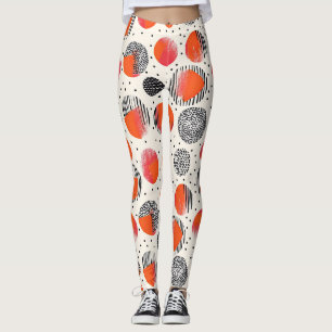 Keurige Citroen Schijf Strepen (10) Leggings