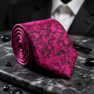 Keurige Fuchsia Textuur voor Onverschrokken Stijl Stropdas