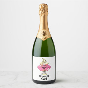 Keurige Lippen Chic – Drinken met Stijl Sparkling Wijnetiket
