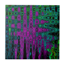 Keurige Magenta Abstract Groovy Atoomgolven