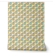 Keurige oranje turquoise limoen paisley
