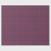 Keurige Pixel Buffalo geruite ruitpatroon roze mar Cadeaupapier (Vlak)