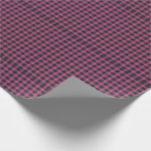Keurige Pixel Buffalo geruite ruitpatroon roze mar Cadeaupapier (Hoek)