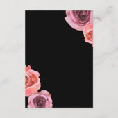 Keurige Roze & Paarse Lentesrozen Informatiekaartje (Achterkant)