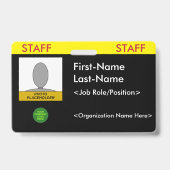 Keurige "STAFF" Badge (Achterkant)