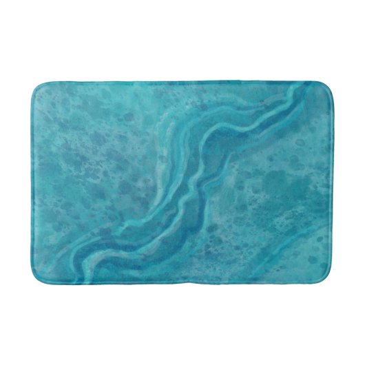 Keurige Turquoise Marmeren Badmat Vloerkleed (Voorkant)