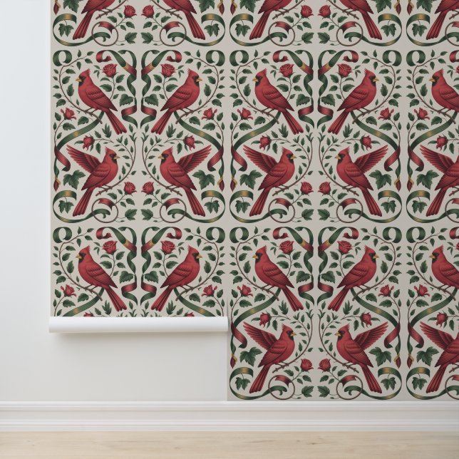 Keurige Vogel Maximalist Behang (Applicatie)
