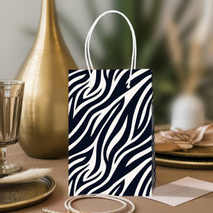 Keurige zebrahuidprint zwart & wit ID1151 Medium Cadeauzakje