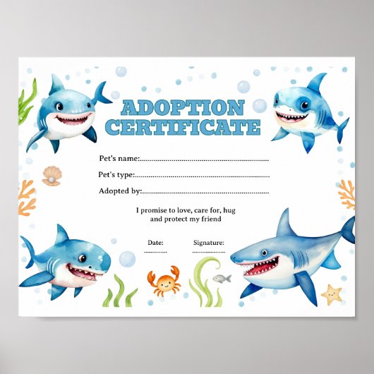 Keuringscertificaat voor het adopteren van een hui poster (Voorkant)