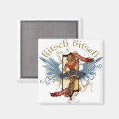Keusch Bitsch: Danspoppen Tattoo Magneet (Voorkant / Achterkant)